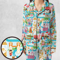 It's Small World Map Pajamas Set
