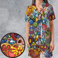 A Majora's Mask The Legend of Zelda Satin Short-Sleeve Pajamas Set