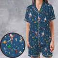 Battle of the Planets Satin Short-Sleeve Pajamas Set
