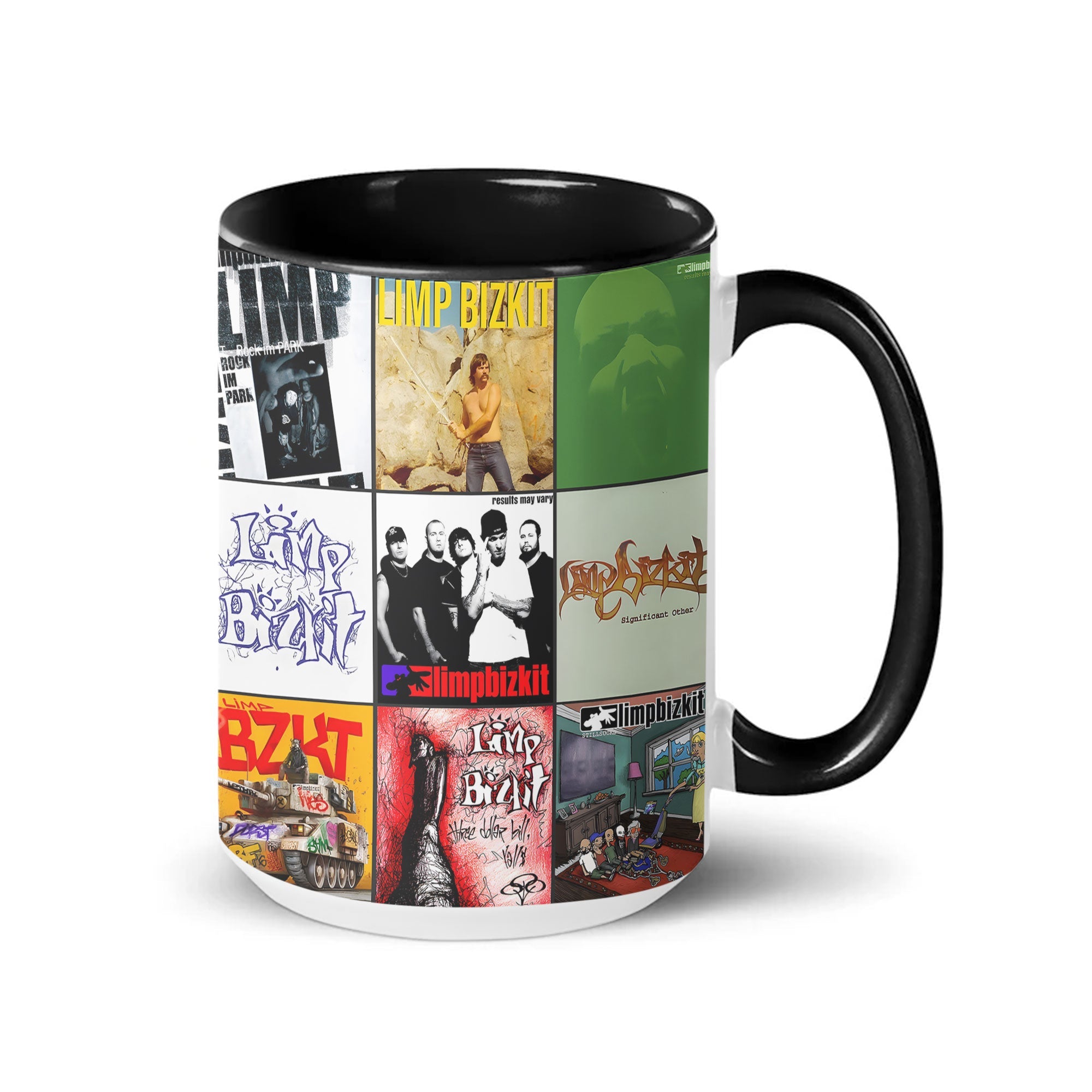 Limp Bizkit Accent Mug Classic Album Cover Collage Gift for Nu-Metal Fans