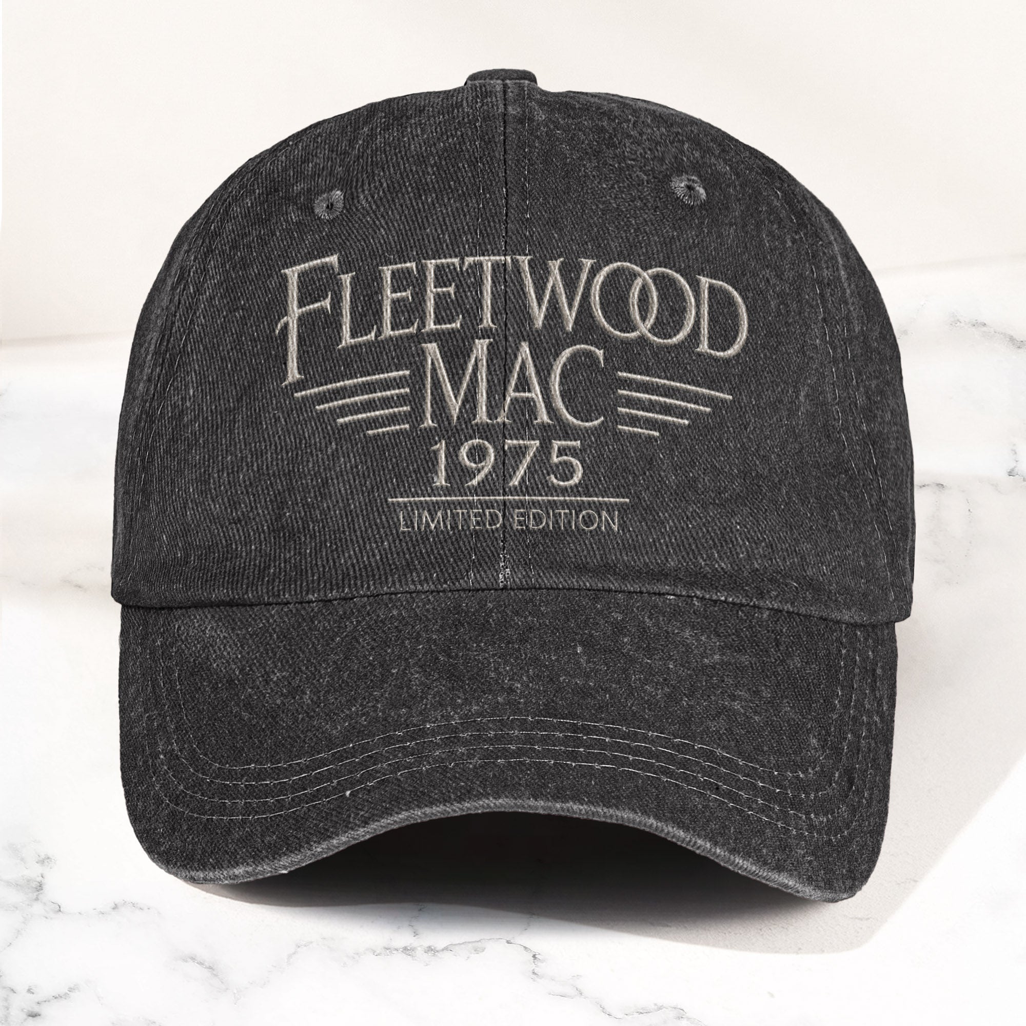 Fleetwood Mac 1975 Est Denim Cap Vintage Dad Cap Gift For Dad (With Box)