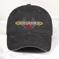 Journey Denim Dad Cap Legendary Rock Band Logo Design ( With BOX)