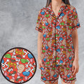 Potato Head Satin Short-Sleeve Pajamas Set