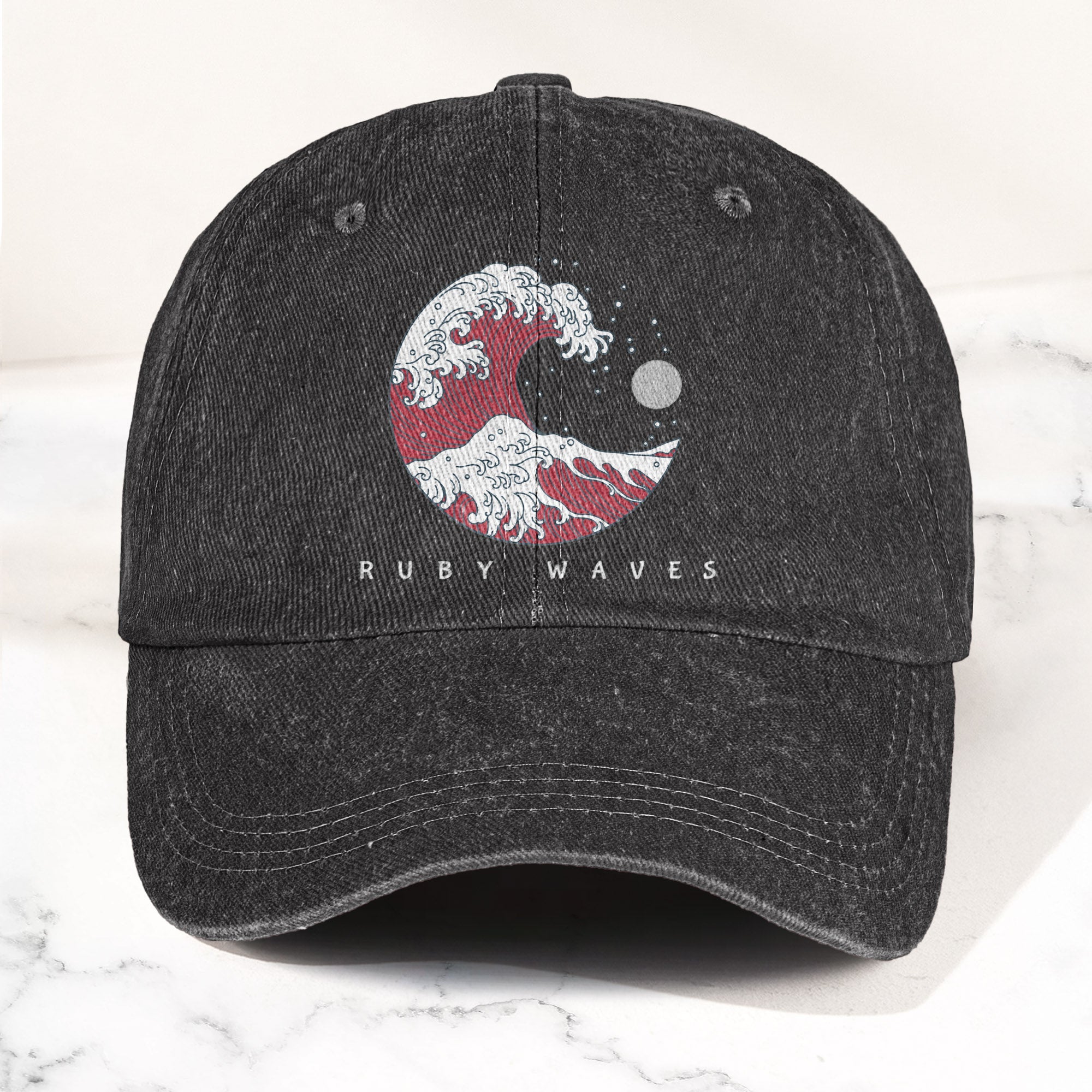 Phish Ruby Waves Denim Cap Retro Music Phish Cap Gift For Dad (With Box)