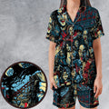 The Lost Boys Eighties Vampire Horror Satin Short-Sleeve Pajamas Set