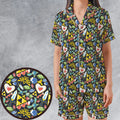 Zelda Theme Items Satin Short-Sleeve Pajamas Set