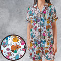 Jaq, Gus, & Sewing Friends Satin Short-Sleeve Pajamas Set
