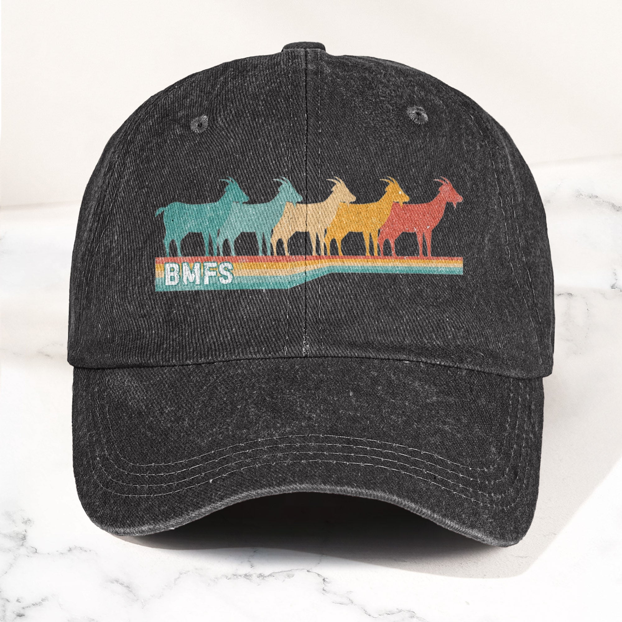 Billy Strings Cosmic Bluegrass BMFS GOAT Retro Vintage Music Merch Denim Cap Retro Vintage Dad Cap Gift For Dad (With Box)