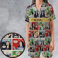 The Room Comic Style Satin Short-Sleeve Pajamas Set