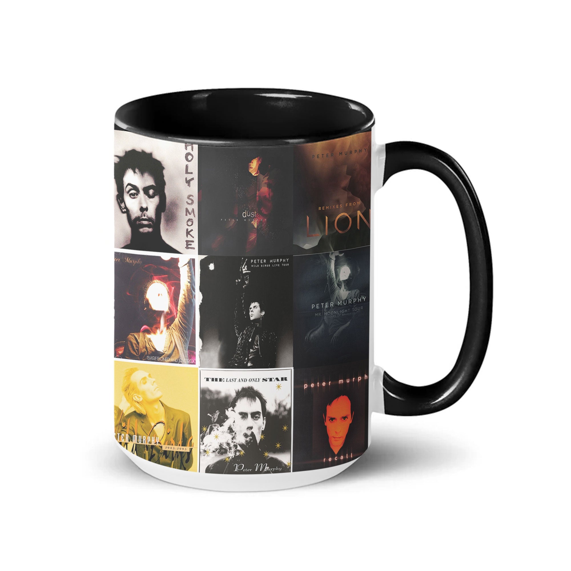 Peter Murphy Accent Mug Gothic Art Rock Album Collage Gift