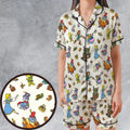 Gummi Bears Characters Satin Short-Sleeve Pajamas Set