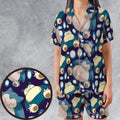 Snorlax Pokemon Satin Short-Sleeve Pajamas Set