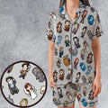 Cartoon Who Doctor Who Satin Short-Sleeve Pajamas Set