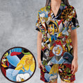Pinocchio Seamless Satin Short-Sleeve Pajamas Set