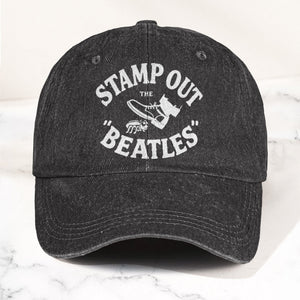 The Beatles Stamp Out Vintage 1960s Satire Graphic Music Merch Denim Cap Retro Vintage Dad Cap Gift For Dad (With Box)
