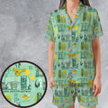 The Mandalorian Star Wars Aloha Satin Short-Sleeve Pajamas Set