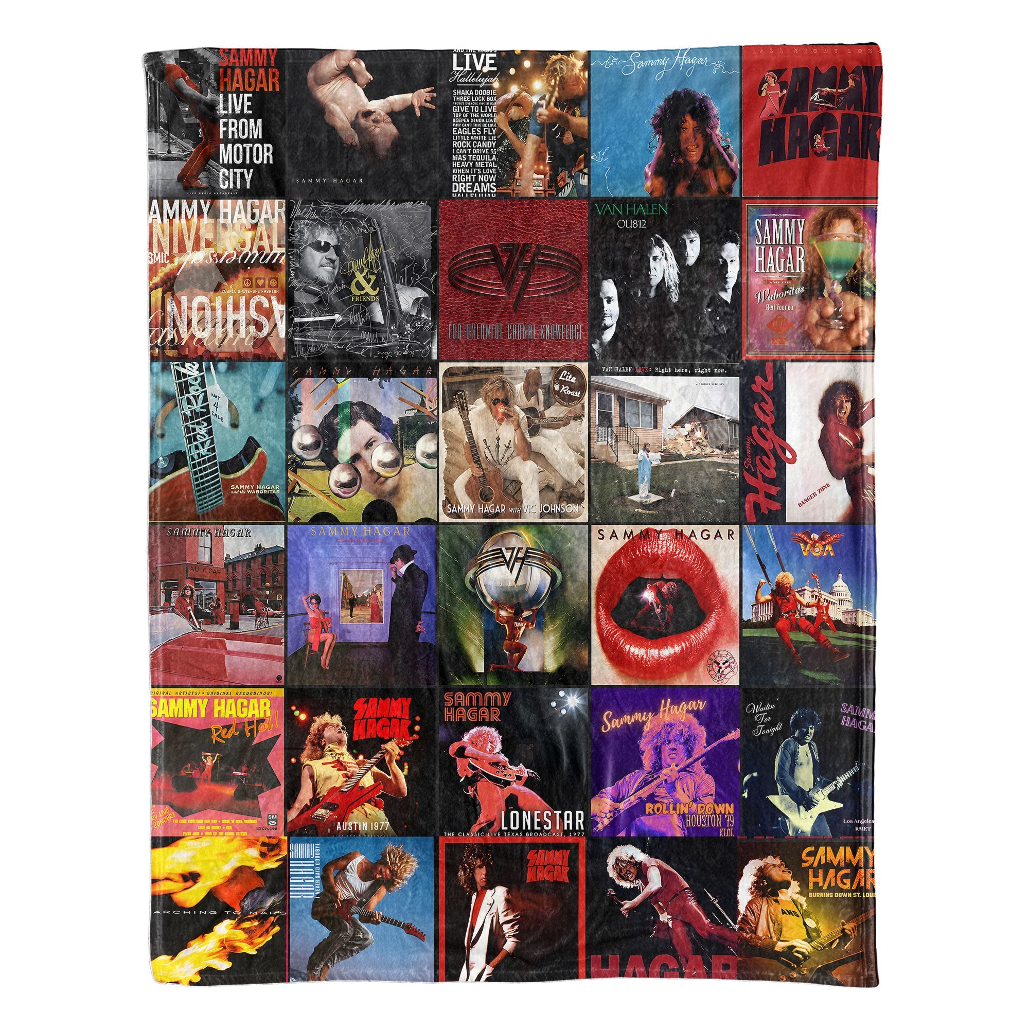 Sammy Hagar Sherpa Blanket A Fiery Tribute to the Red Rocker