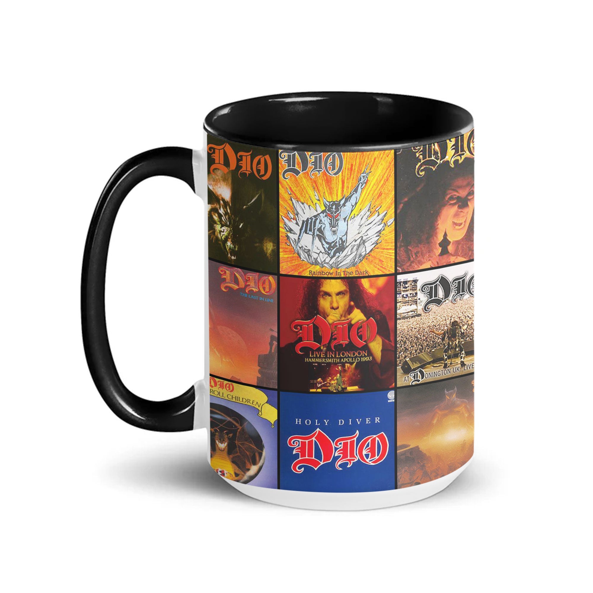 Dio Accent Mug Heavy Metal Album Cover Collage Gift