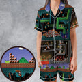 The Pit Super Mario Satin Short-Sleeve Pajamas Set