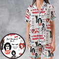 The Rocky Horror Picture Show Pattern Satin Short-Sleeve Pajamas Set