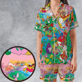 Foodland Mcdonaldland Satin Short-Sleeve Pajamas Set