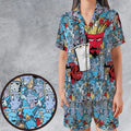 Aqua Teen Hunger Force Satin Short-Sleeve Pajamas Set