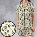 Firefly Characters Satin Short-Sleeve Pajamas Set