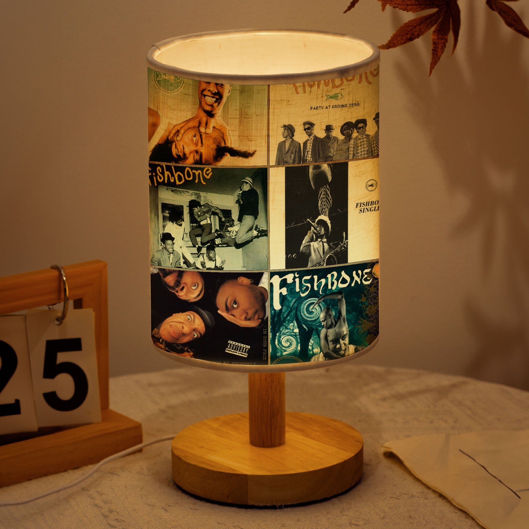 Fishbone Album Art Table Lamp Funk Rock & Ska Punk Decorative Light