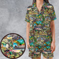 The Jungle Book Rudyard Kipling Seamless Satin Short-Sleeve Pajamas Set