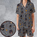 90s Returns Penguin and Catwoman Satin Short-Sleeve Pajamas Set