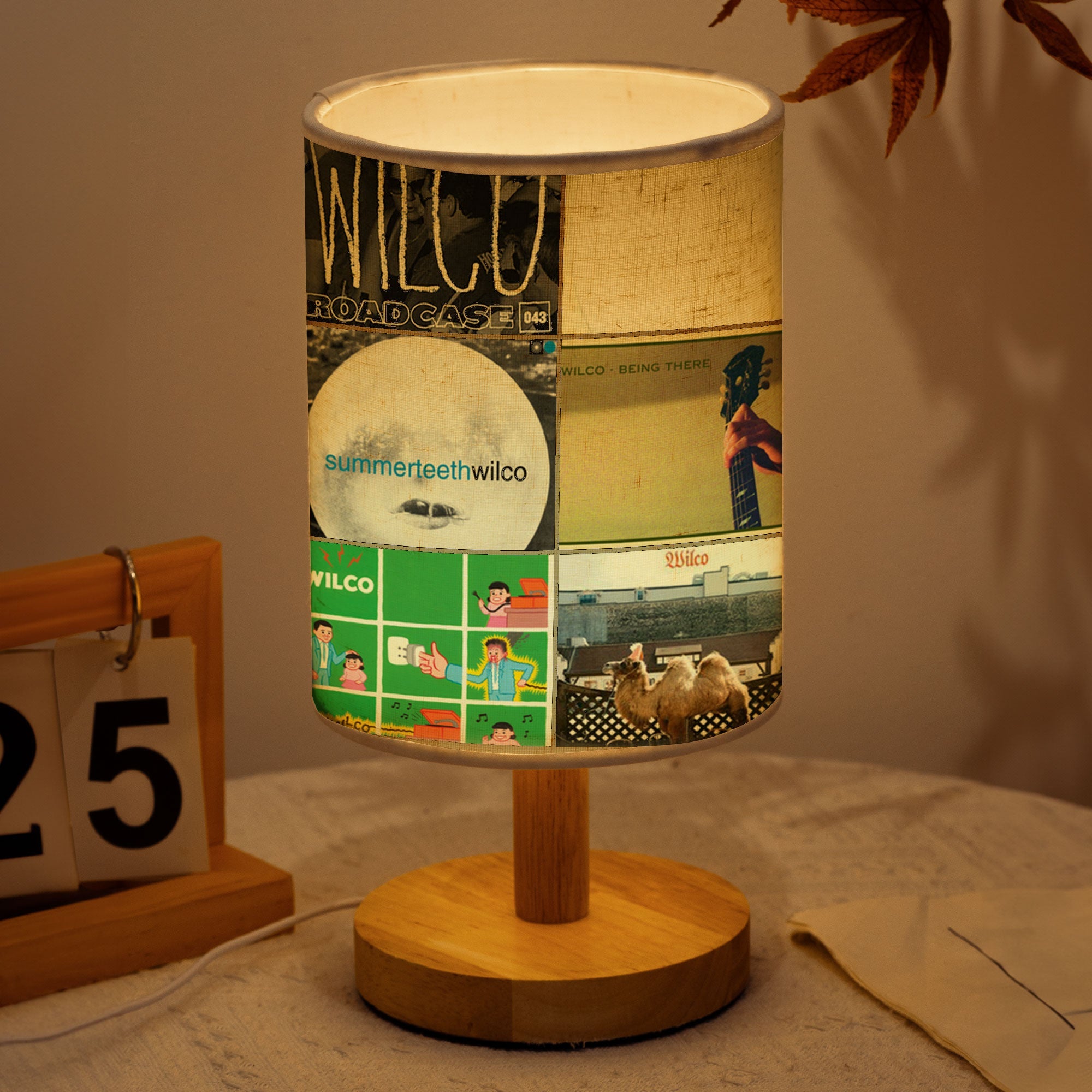 Wilco Albums Table Lamp Indie Rock Ambient Light