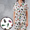 My Ultimate Justice League Satin Short-Sleeve Pajamas Set