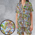 Magic Kingdom Splash Mountain Satin Short-Sleeve Pajamas Set