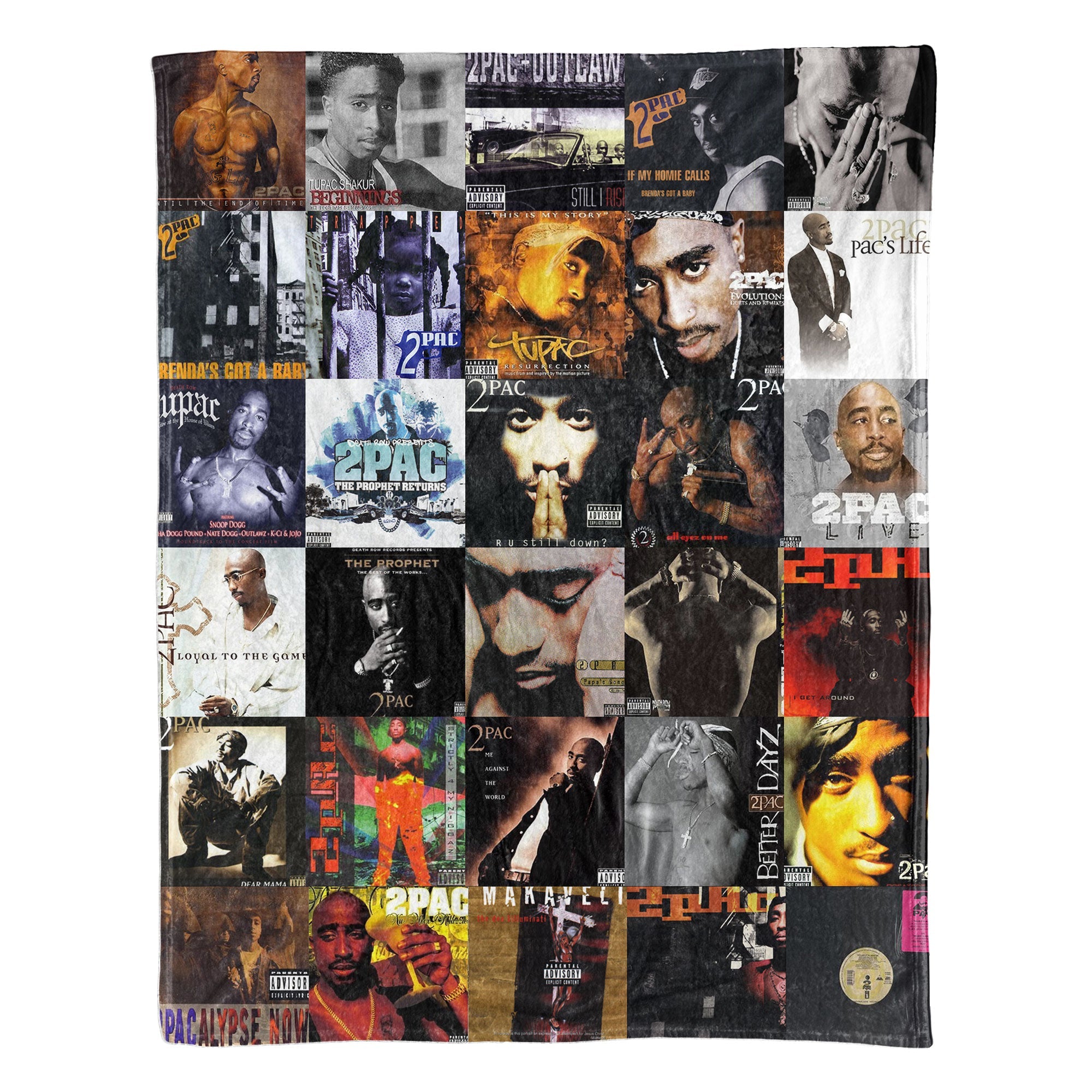 2Pac Sherpa Blanket West Coast Legend Warmth Wrapped in Iconic Album Art