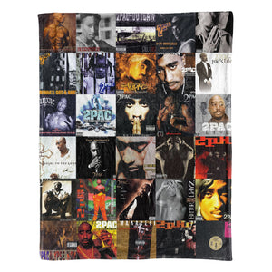 2Pac Sherpa Blanket West Coast Legend Warmth Wrapped in Iconic Album Art