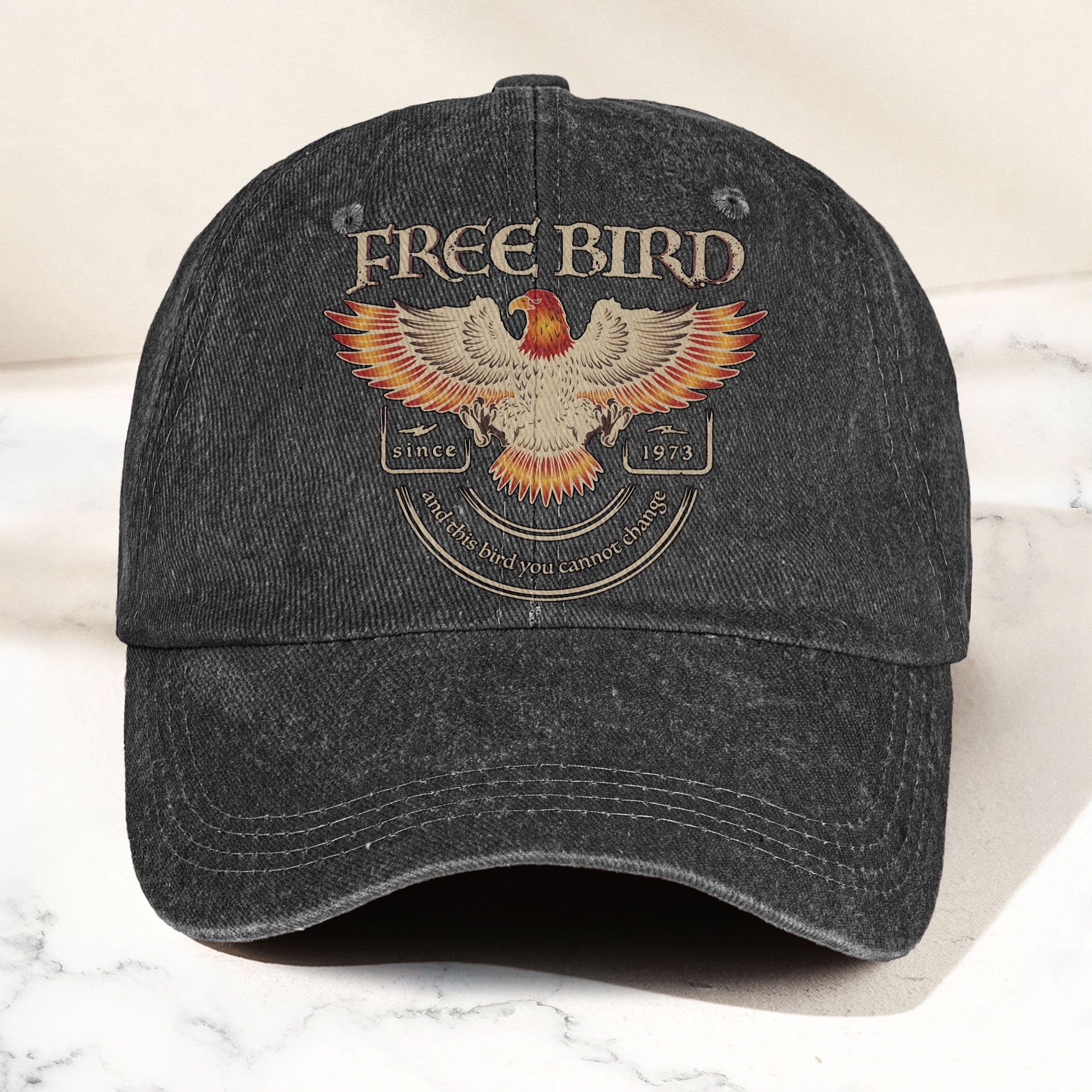 Lynyrd Skynyrd Denim Cap “Free Bird” Vintage Eagle Dad Hat