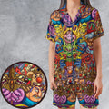 Monster Muppets The Muppets Characters Satin Short-Sleeve Pajamas Set