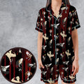The Rocky Horror Picture Show Characters Satin Short-Sleeve Pajamas Set