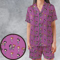 Wilma and Betty The Flintstones Satin Short-Sleeve Pajamas Set