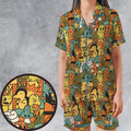 Power Starter Colors Pokemon Satin Short-Sleeve Pajamas Set