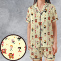 The Venture Bros Pattern Satin Short-Sleeve Pajamas Set