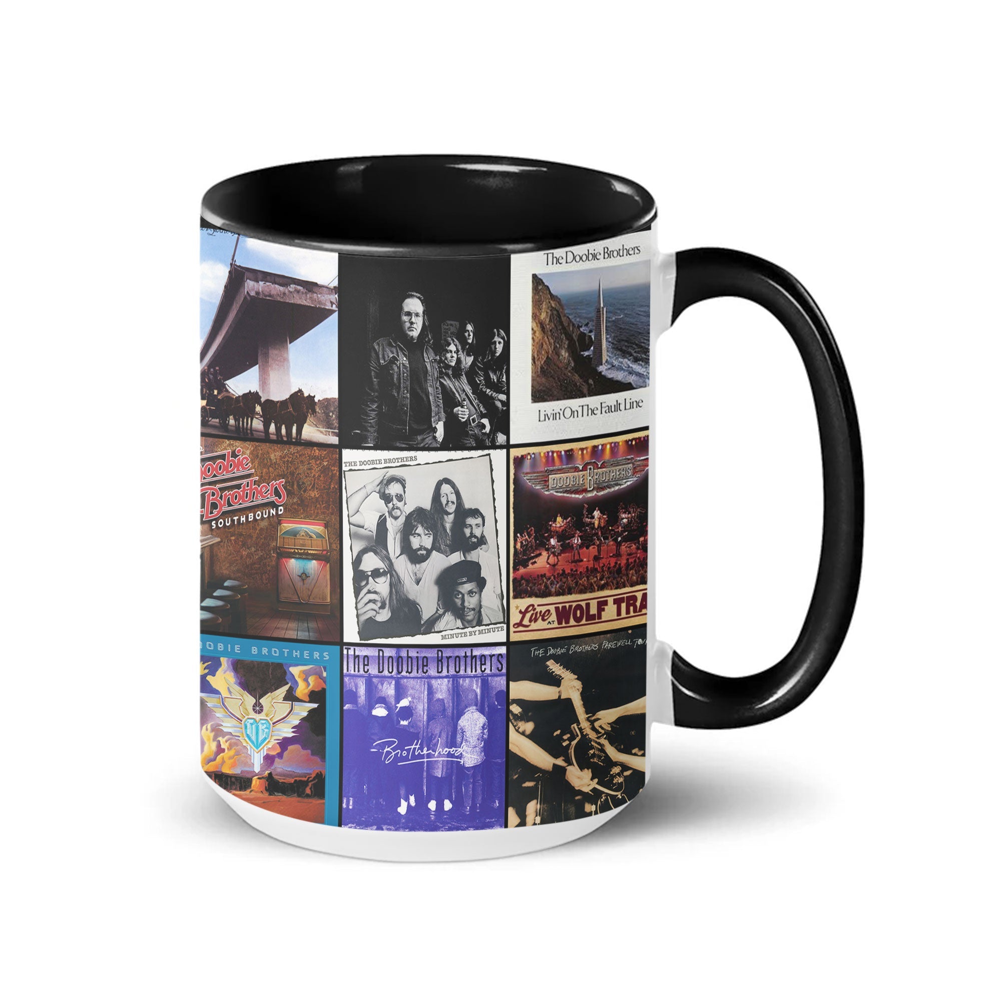 The Doobie Brothers Accent Mug Classic Rock Album Collage Tribute