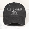 Fleetwood Mac Band Logo Est 1975 Denim Cap Vintage Dad Cap Gift For Dad (With Box)