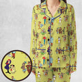 60s Cartoon Characters Pajamas Set