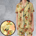 Kung Fu Dog Hong Kong Phooey Satin Short-Sleeve Pajamas Set