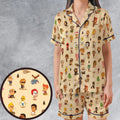 Mini Famous Characters Satin Short-Sleeve Pajamas Set