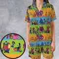 Yogi Yahooeys Scooby Doodies Really Rottens Laffalympics Satin Short-Sleeve Pajamas Set