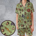 Tarzan Characters Satin Short-Sleeve Pajamas Set