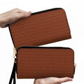 Overlook Hex Pattern Leather Wallet Inspired by The Shining Carpet
