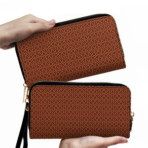 Overlook Hex Pattern Leather Wallet Inspired by The Shining Carpet